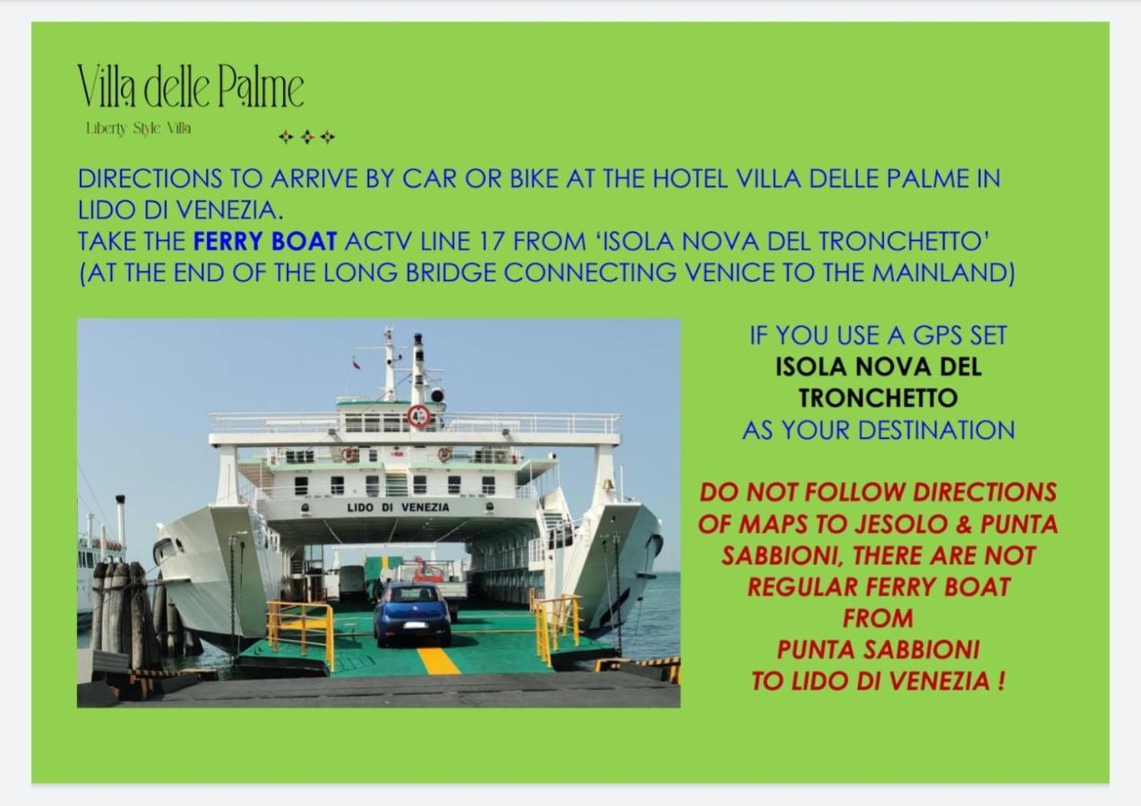 Hotel Villa Delle Palme Lido di Venezia Bagian luar foto